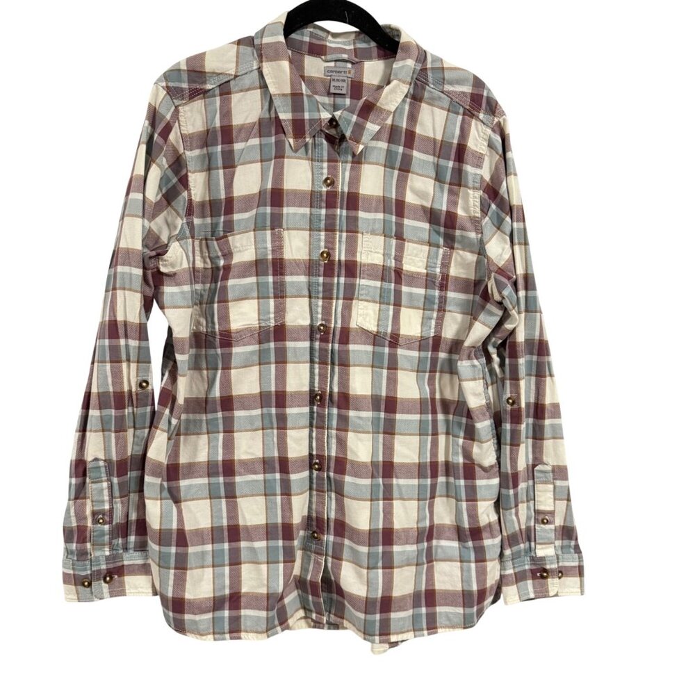 Carhartt Women's Fairview‎ Plaid Shirt Size XL